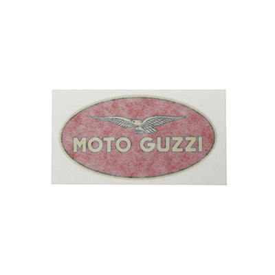 AUTOCOLLANT-STICKER-DECOR DE RESERVOIR "MOTO-GUZZI" GAUCHE ORIGINE PIAGGIO MOTO-GUZZI 750 NEVADA, 1100 CALIFORNIA VINTAGE  -977337-