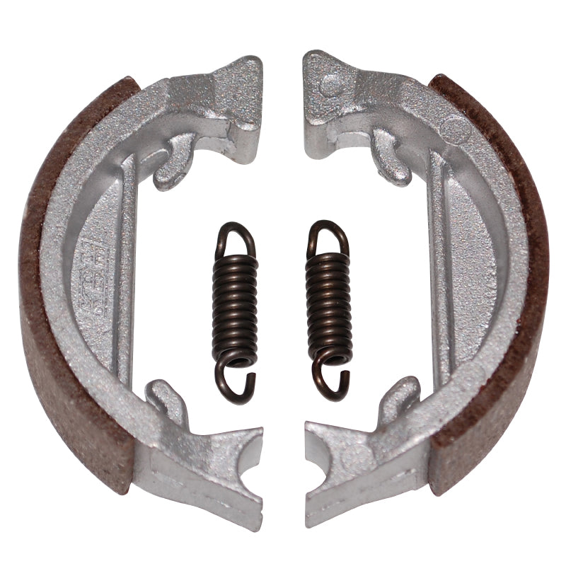 ADAPTABLE MOPED BRAKE SHOE PEUGEOT 103 SP-MVL FRONT AND REAR (DIAM 80mm LELEU TYPE, 2 SPRINGS) (SOLD IN PAIR)