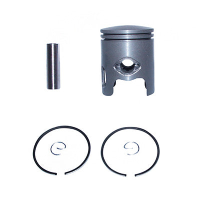 PISTON SCOOT ADAPTABLE MBK 50 BOOSTER 1990+1998, STUNT-YAMAHA 50 BWS 1990+1998, SLIDER (CALOTTE BOMBEE - DIAM 40 - 2 SEGMENTS 1,2mm)  -P2R PISTON GRAPHITE-