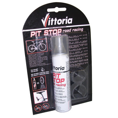 VITTORIA PIT STOP ROAD ANTI-LEK SPRAY DIRECTE VERBINDING + CLIPS (75ml)