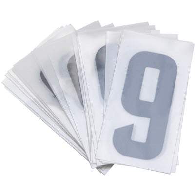 CHIFFRE PLAQUE PVC MOTO-SCOOTER 45mm  9  (VENDU PAR 10)