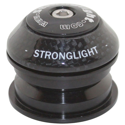 JEU DIRECTION SEMI INTEGRE 1"1-8 (44mm) STRONGLIGHT RAZ ALU ROULEMENTS ANNULAIRES CUVETTE SUPERIEURE CARBONE