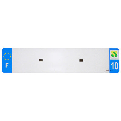 BANDE PLAQUE AUTO 520x110 POUR PVC VIERGE DEP. 10-EURO (VENDU A L'UNITE)