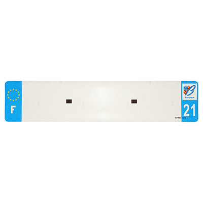 BANDE PLAQUE AUTO 520x110 POUR PVC VIERGE DEP. 21-EURO (VENDU A L'UNITE)