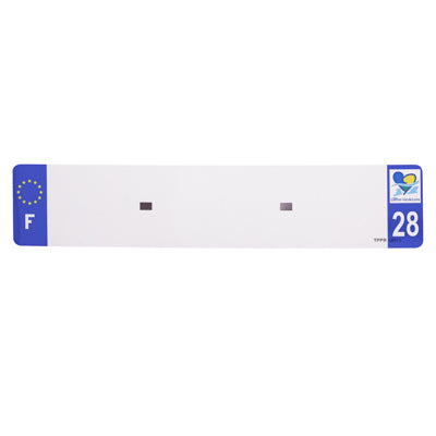 BANDE PLAQUE AUTO 520x110 POUR PVC VIERGE DEP. 28-EURO (VENDU A L'UNITE)