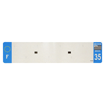 BANDE PLAQUE AUTO 520x110 POUR PVC VIERGE DEP. 35-EURO (VENDU A L'UNITE)