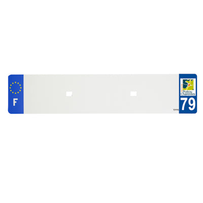 BANDE PLAQUE AUTO 520x110 POUR PVC VIERGE DEP. 79-EURO (VENDU A L'UNITE)