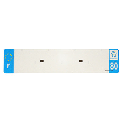 BANDE PLAQUE AUTO 520x110 POUR PVC VIERGE DEP. 80-EURO (VENDU A L'UNITE)