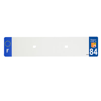 BANDE PLAQUE AUTO 520x110 POUR PVC VIERGE DEP. 84-EURO (VENDU A L'UNITE)