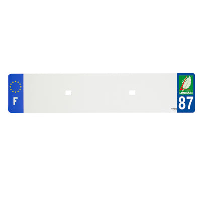 BANDE PLAQUE AUTO 520x110 POUR PVC VIERGE DEP. 87-EURO (VENDU A L'UNITE)