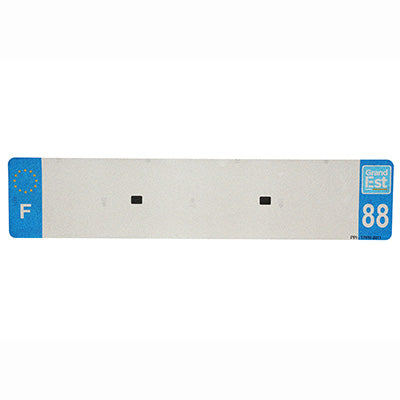 BANDE PLAQUE AUTO 520x110 POUR PVC VIERGE DEP. 88-EURO (VENDU A L'UNITE)