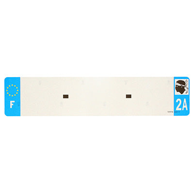 BANDE PLAQUE AUTO 520x110 POUR PVC VIERGE DEP.2A-EURO (VENDU A L'UNITE)