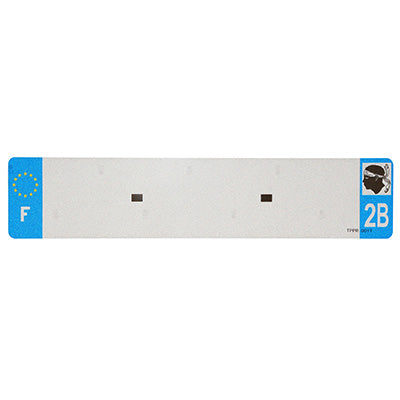 BANDE PLAQUE AUTO 520x110 POUR PVC VIERGE DEP.2B-EURO (VENDU A L'UNITE)