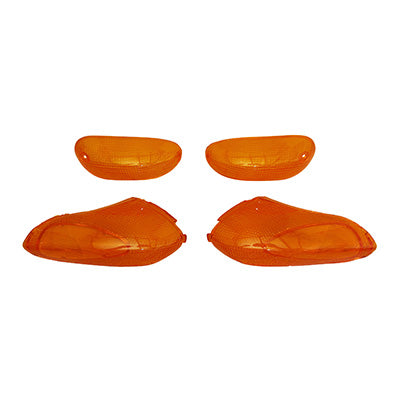 CABOCHON CLIGNOTANT SCOOT ADAPTABLE GILERA 50 STALKER AV+AR 1997+2000 ORANGE (x4)  -REPLAY-