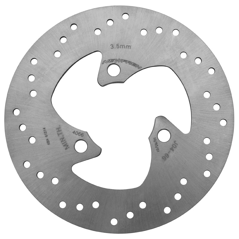 ADAPTABLE BRAKE DISC MBK 50 NITRO 1997+2003 FRONT-AR, STUNT 2000+ FRONT - YAMAHA 50 AEROX 1997+2012 FRONT-AR - HONDA 50 SKY 1997+ FRONT (EXT 190mm - INT 58mm - 3 HOLES) (DF4066A) -NEWFREN-