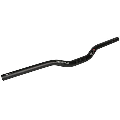 CINTRE VTT DEMI RELEVE ERGOTEC 5   XS ALU NOIR DIAM 25,4mm L 550mm RELEVE 30mm (HOMOLOGUE NIVEAU 5)