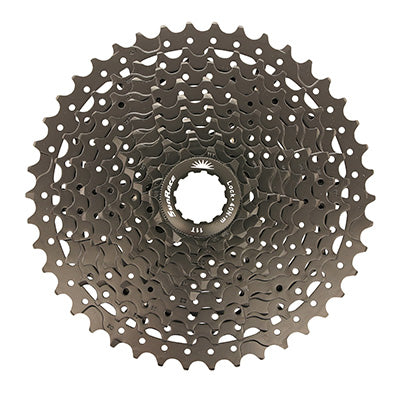 10V-CASSETTE. SUNRACE MS3 11-42 MTB VOOR SHIMANO ZWART (BOEK IN DOOS) (11-13-15-18-21-24-28-32-36-42) (2 BLOKKEN + TANDWIELEN)