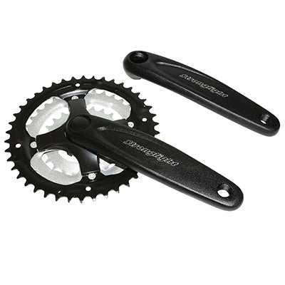 PEDALIER VTT STRONGLIGHT ARGOS 8-9V. ALU ARGENT GRAND PLATEAU NOIR 170mm 42-34-24 (BOITIER 113mm)