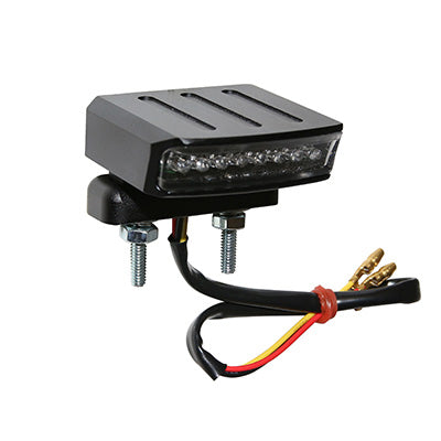 FEU ARRIERE UNIVERSEL REPLAY A LEDS ORIENTABLE ALU + FEU ARRIERE + STOP + ECLAIRAGE DE PLAQUE + POSITION (8 LEDS ROUGES)  -HOMOLOGUE CE-