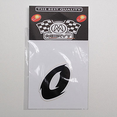 AUTOCOLLANT-STICKER MERYT MINI NUMERO 0 NOIR (H7cm)