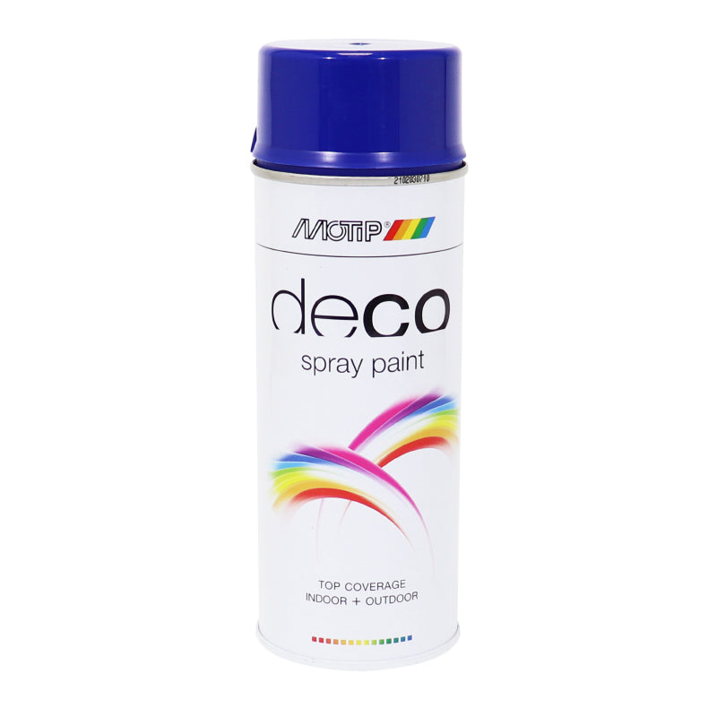 MOTIP DECO GLYCERO GLANZEND ULTRAMARIJN BLAUW AEROSOL VERFSPRAY 400ml (01684)