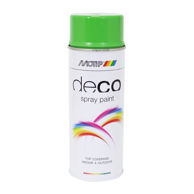 MOTIP DECO GLANZENDE APPELGROEN GLYCERO VERFSPRAY (DERBI) AEROSOL 400ml (01607)