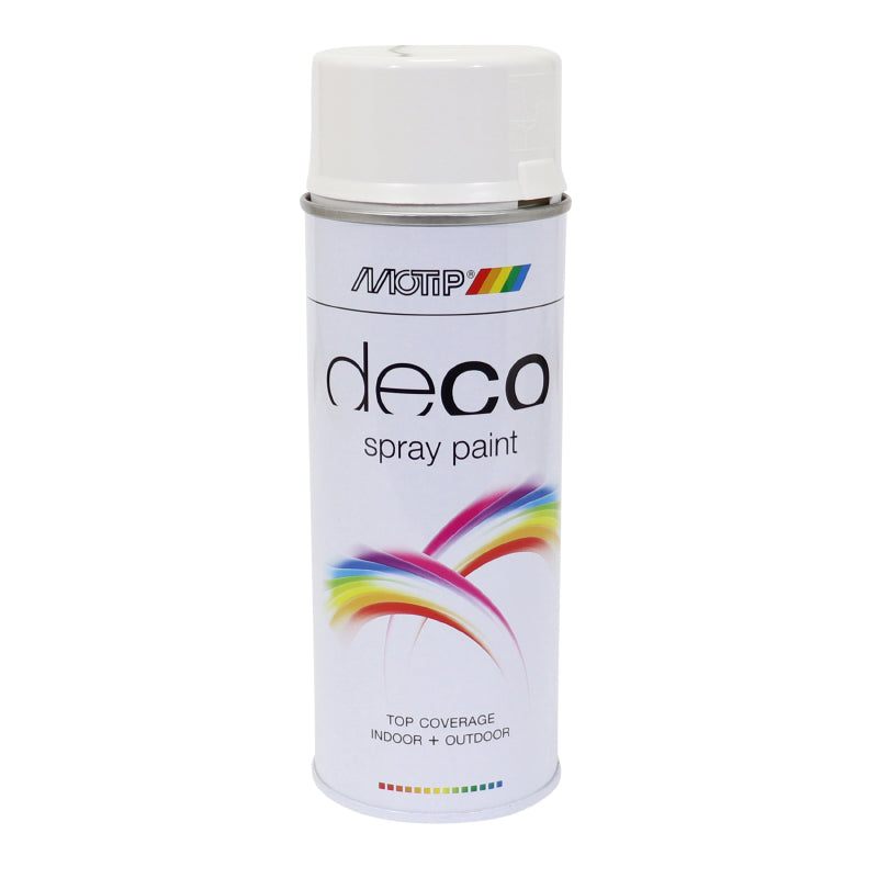 MOTIP DECO GLYCERO GLANZEND PURE WIT AEROSOL VERFSPRAY 400ml (01600)