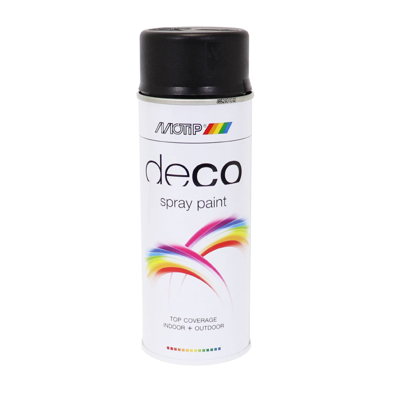 MOTIP DECO GLYCERO MAT DIEP ZWARTE VERFSPRAY AEROSOL 400ml (01601)