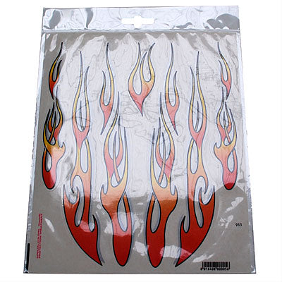 AUTOCOLLANT-STICKER CASQUE FLAMME (20x24)