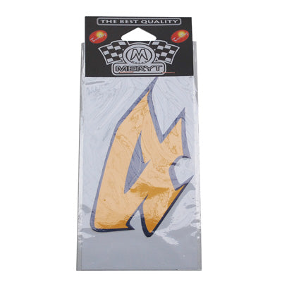 MERYT MEDIUM STICKER NUMBER 4 YELLOW (H13cm)