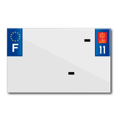 MOTORFIETSPLAATSTRIP 210x130 VOOR BLANCO PVC DEP. 11-EURO (AFZONDERLIJK VERKOCHT)