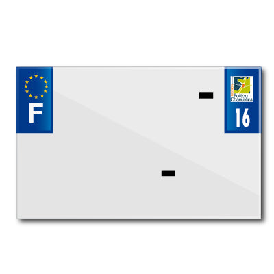 MOTORFIETSPLAATSTRIP 210x130 VOOR BLANCO PVC DEP. 16-EURO (AFZONDERLIJK VERKOCHT)