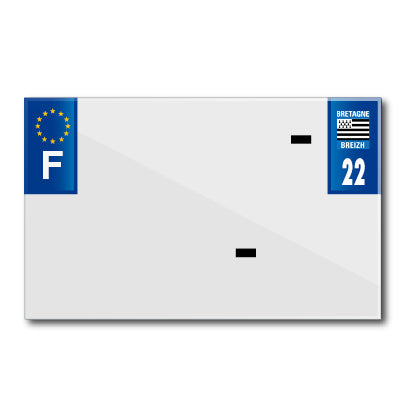 MOTORFIETSPLAATSTRIP 210x130 VOOR BLANCO PVC DEP. 22-EURO (AFZONDERLIJK VERKOCHT)