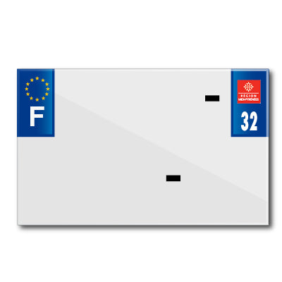 MOTORFIETSPLAATSTRIP 210x130 VOOR BLANCO PVC DEP. 32-EURO (AFZONDERLIJK VERKOCHT)