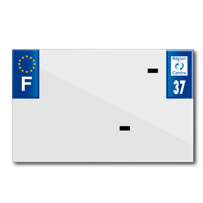 MOTORFIETSPLAATSTRIP 210x130 VOOR BLANCO PVC DEP. 37-EURO (AFZONDERLIJK VERKOCHT)