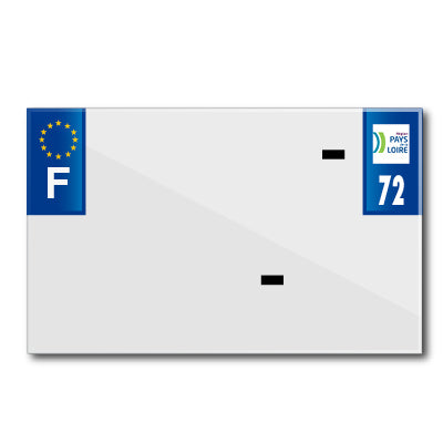 MOTORFIETSPLAATSTRIP 210x130 VOOR BLANCO PVC DEP. 72-EURO (AFZONDERLIJK VERKOCHT)