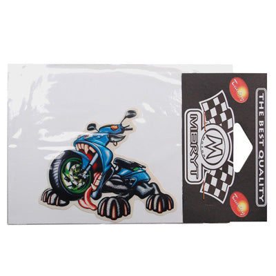 AUTOCOLLANT-STICKER MERYT DESSIN CREATURE SCOOTER (10cm)