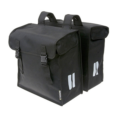 SACOCHE ARRIERE VELO DOUBLE BASIL MARA  XXL 47L NOIR (45x16x36cm)