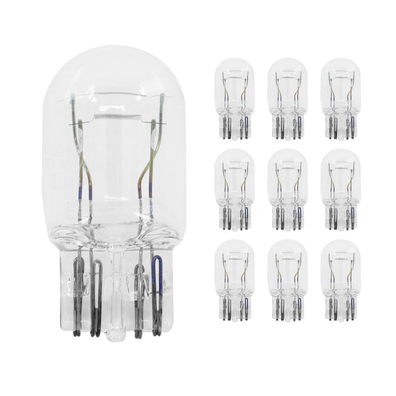 AMPOULE-LAMPE STANDARD 12V 21-5W CULOT W3x16D NORME W21-5W T20 WEDGE BLANC (COMPTEUR ET CLIGNOTANTS)  (BOITE DE 10)  -FLOSSER-