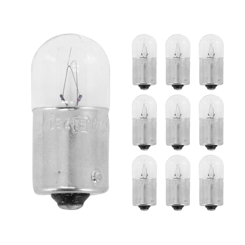 AMPOULE-LAMPE STANDARD 24V 10W CULOT BA15s BULB R10W GRAISSEUR BLANC (FEU DE POSITION) (BOITE DE 10)  -FLOSSER-