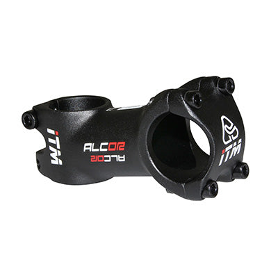 ITM ALCOR ZWART OMKEERBARE WEG-MTB STEM 31,8 HOEK 10° L 70 mm 164 g