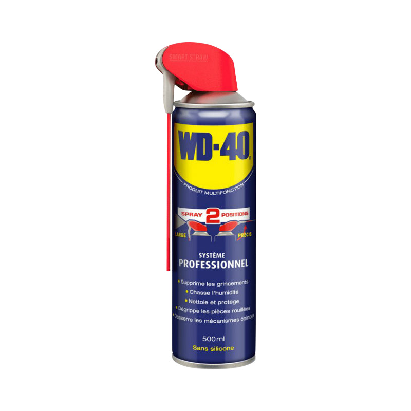 LUBRIFIANT WD-40 MULTIFONCTION DOUBLE POSITION (AEROSOL 500 ml)