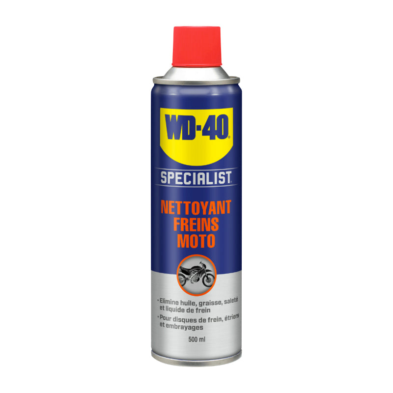 NETTOYANT FREIN WD-40 SPECIALIST MOTO (AEROSOL 500 ml)