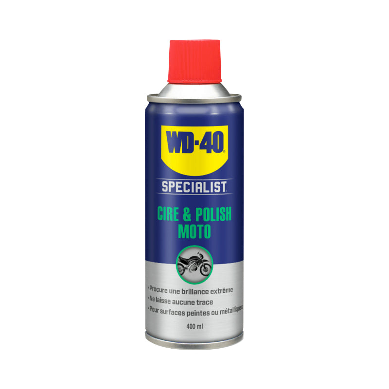 POLISH EN WAX WD-40 SPECIALIST MOTORFIETS (AEROSOL 400 ml)