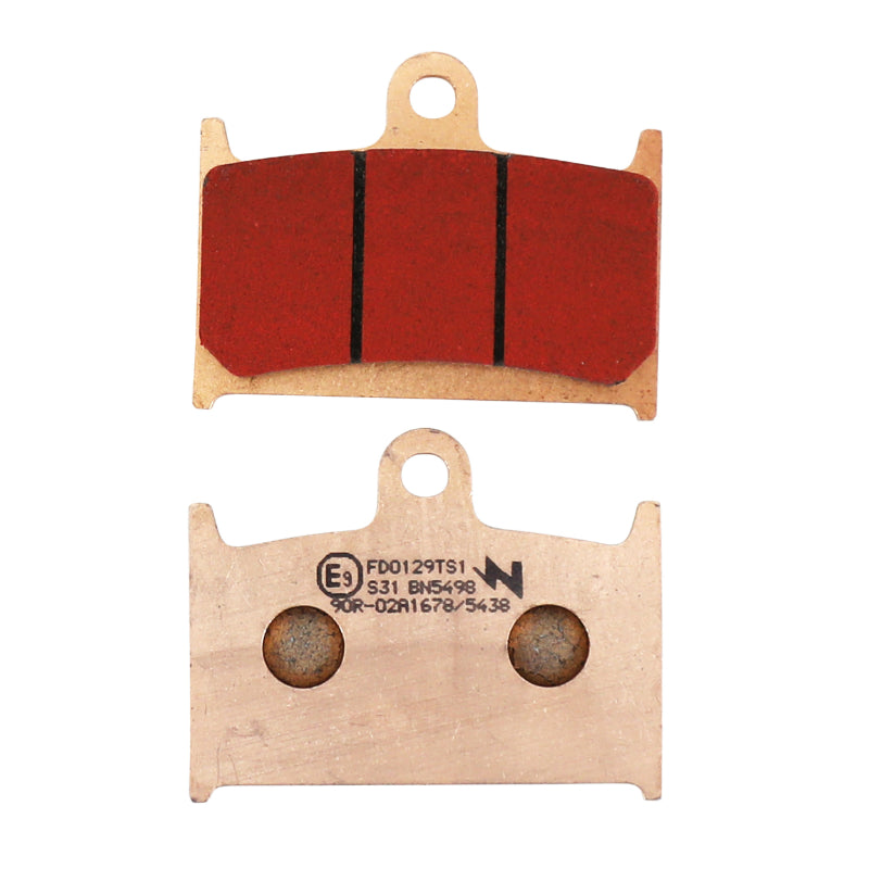 NEWFREN BRAKE PADS FOR SUZUKI 1100 GSX-R 1989+1992 AV, 1200 GSF BANDIT 1996+2000 AV - TRIUMPH 900 SPEED TRIPLE 1997+2001 AV (L 70mm - H 55mm - D 8.5mm) (FD0129TS) (TOURING METAL FRIED)