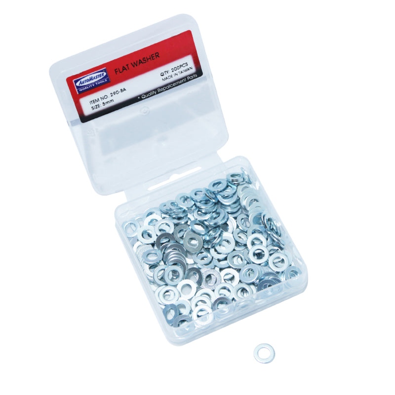 RONDELLE PLATE ACIER DIAM 5mm  (BOITE DE 200 PIECES)  -P2R-