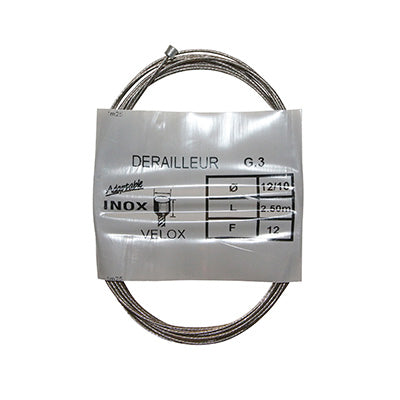 VELOX INOX DERAILLEURKABEL VOOR SHIMANO 2,50M (DOOS VAN 25 KABELS) 12-10 12 DRAAD