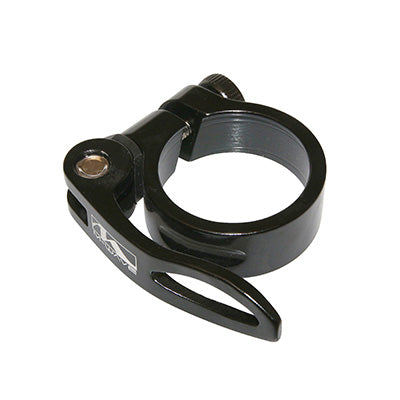 BLACK ALU QUICK RELEASE SEAT POST CLAMP DIAM 34.9mm