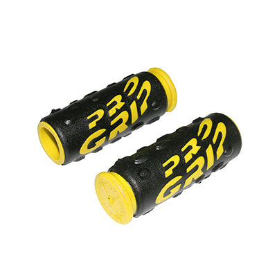 POIGNEE VTT PROGRIP 952 NOIR-JAUNE Ø22mm L85mm (PAIRE)