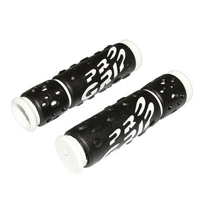 PROGRIP 953 BLACK-WHITE MTB HANDLE Ø22mm L122mm PRE-CUT FOR 90mm (PAIR)